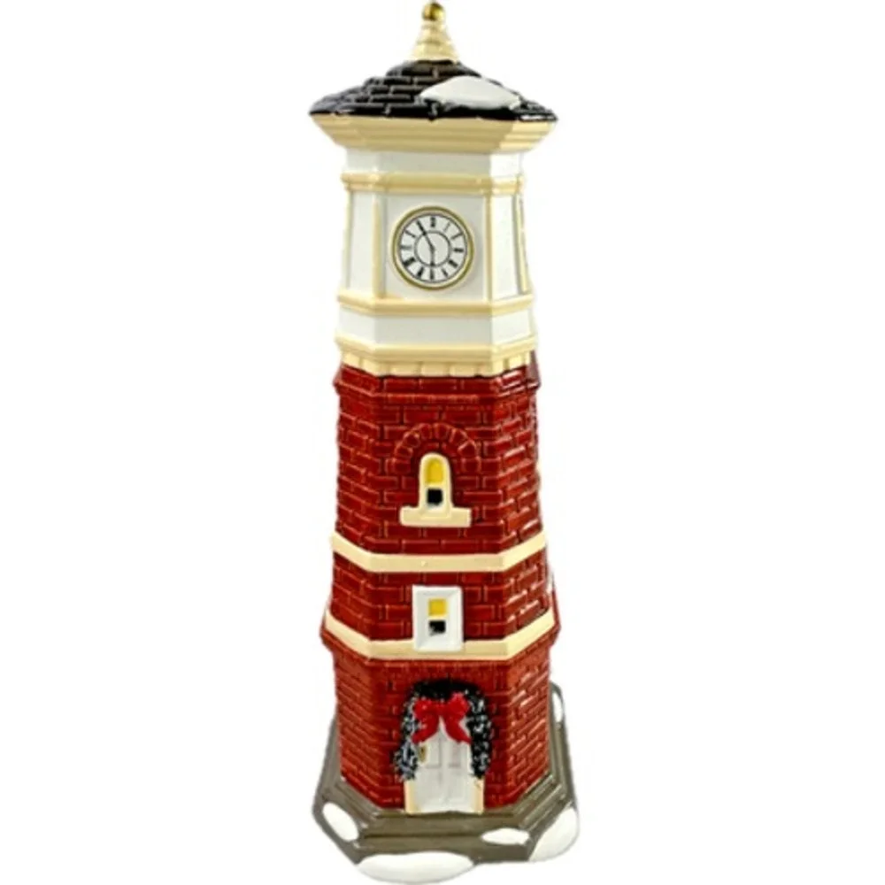 Dept 56 SNOW VILLAGE CLOCK TOWER 35th Anniversary Retired #4020221 Box‎ Read
